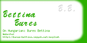 bettina bures business card